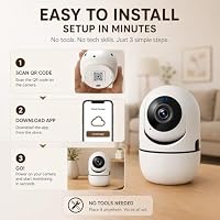 5G Indoor Camera for Home Security, 2K Pet Camera with Phone App, 360° PTZ Indoor Camera for Baby MonitorDog Camera Motion Detection, 2-Way Audio, Night Vision, Cloud&SD Card Storage, Works w/Alexa — image 5