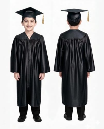 Image of ITSMYCOSTUME Convocation Graduation Gown Costume Dress for Kids Complete Set (Gown,Cap) for Boys & Girls