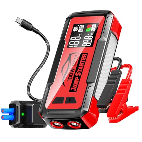 Jump Starter with Built-in Cable 16000A&59.2Wh, Portable Pow