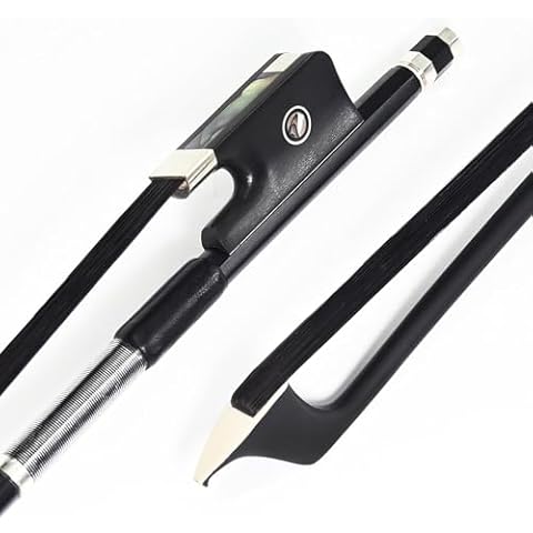VINGOBOW 4/4 Size Black Horsehair Carbon Fiber Cello Bow Cover