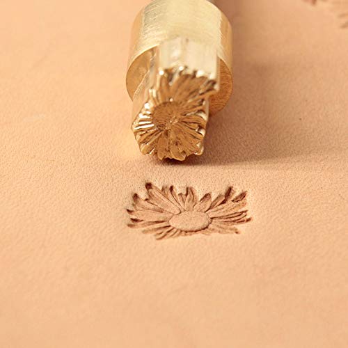 DandS ltd Leather Stamp Tool, Chamomile Flower, Professional Steel Craft Tool for Leatherworking, Embossing, Carving & Stamping Leather Projects, Belts & DIY Projects Compatible with Mallet #330-1