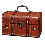 Coffre décoratif – couramment utilisé comme organisateur de bijoux, porte-bibelots, boîte à cadenas, boîte à épices, bac de rangement