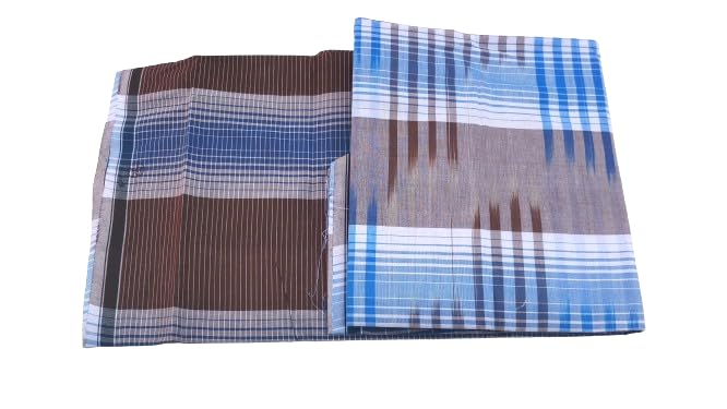 chank 2.50 Meters Brand Lungi - XXL Size - Big Size Lungi Design 117 (SAME DESIGN YOU RECEIVE-SEE ALL IMAGES) (If you Receive Another Design means Please Return it)-picture-21