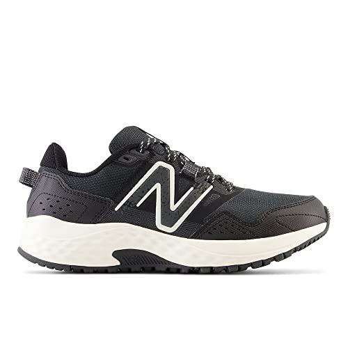 New Balance New Balance Women's 410 V8 Trail Running Shoe, Blacktop/Sea Salt/Black, 10 M