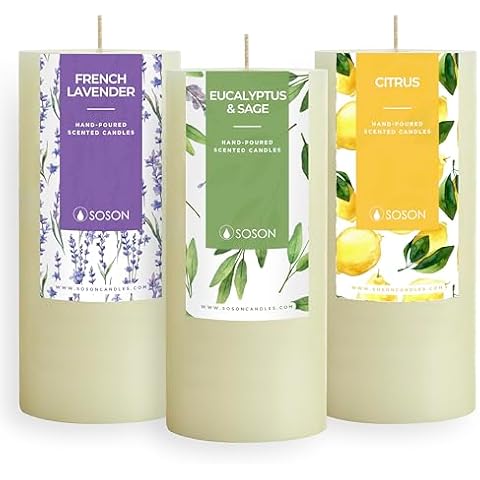 Simply Soson Ivory Scented Candles Set Cover