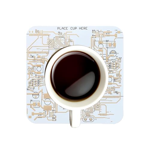 デスク用コースター - 耐熱回路基板パッド - クリエイティブガラス繊維テーブルコースター - コーヒー ドリンク バー デスク ホーム ルーム キッチン ベッドルーム テーブル カクテル ワイン ビバレッジ ウォーター用