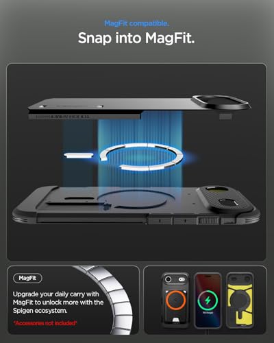 Image of Spigen Tough Armor MagFit for iPhone 17 Air Case, Black