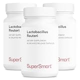Supersmart - Lactobacillus Reuteri 5 Billion CFU per Day - Probiotic Supplement | Non-GMO & Gluten Free - 60 * 3 DR Capsules