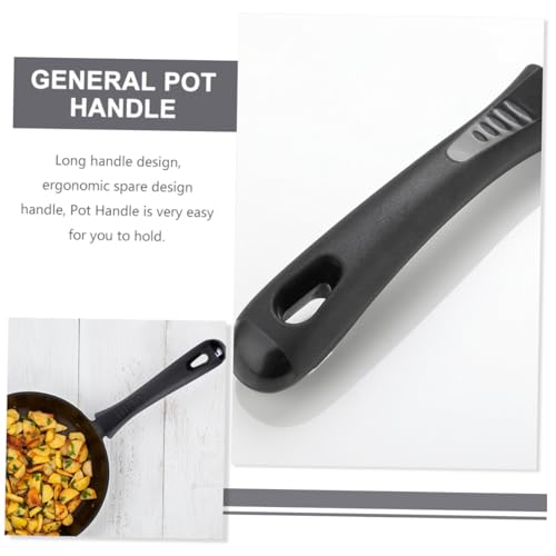 Mobestech Detachable Anti-Scald Pot Handle Replacement Grip for Wok Frying Pan Cookware with Ergonomic Long Design and Heat-Resistant Material for Kitchen Use