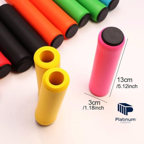 Manopla Punho Guiador Guidão para Bicicletas Urbanas MTB Speed Bike Silicone Gel Antiderrapante Conf