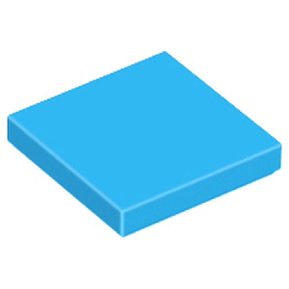 LEGO Tile 2x2, Part 3068, Choose Your Colour (Dark Azure, 10, Bricks) โ image 1