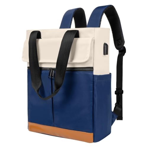 Mochila Notebook USB 20-35L – Antifurto, Cabe 15,6' (Azul)