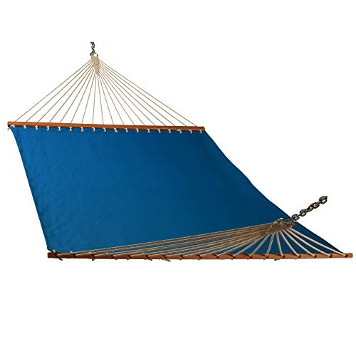 East Coast Hammocks Large Single Layer Hammock, Solid Ocean Blue