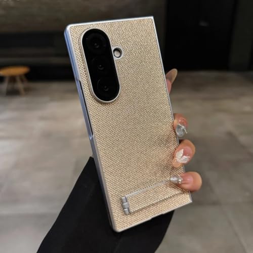 Étui plaqué pour Samsung Z Fold 5 haut de gamme mat antichoc texture diamant