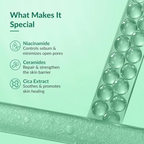 Image of Fixderma Dewrav 2% Niacinamide Pore Minimizing Face Wash with Ceramides & Cica Extract | Face Wash for Open Pores Tightening | Strengthens Skin Barrier & Brightens Skin | For Men & Women- 100ml