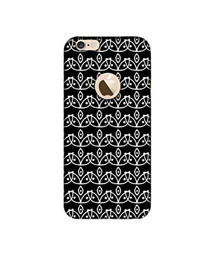 Image of Amazon Brand - Solimo Designer White Flowers Pattern 3D Printed Hard Back Case Mobile Cover for Apple iPhone 6 / 6S (Logo Cut)