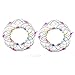 Juguete mágico de la Cesta de la Flor del Mandala, 2/4/7 Piezas de Anillo de Flujo Spinner Anillo Brazo Juguete, Juguete de Alambre Hecho a Mano para niños Adultos Sliver