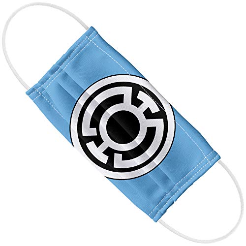 Green Lantern Blue Lantern Logo 1-Ply Reusable Face Mask Covering with Adjustable Nose Wire, Unisex