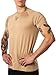 Produktbild Satire Gym Shirt Herren - Sportbekleidung für Männer - Activewear als Funktionsshirt Herren, atmungsaktiv & komfortabel, perfekt Für Sport & Freizeit (XL, Khaki hell)
