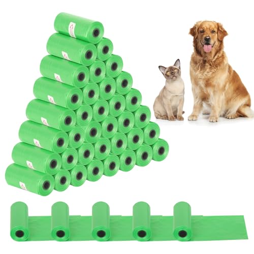 YSWOVUO 800 Pezzi Sacchetti Cane Cacca, 30x22cm Sacchetti Igienici per Cani, Robusto e Prova di Perdite Sacchetti per Cani, Portatile Bustine Cacca Cane per Interni ed Esterni, Verde