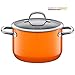 Produktbild Silit Passion Orange Koch/- Fleischtopf, hoch, 20cm, Glasdeckel, 3,7l, Silargan Funktionskeramik, Topf Induktion, Auslaufmodell, orange