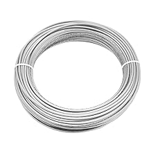 Paladin 12 AWG Gauge Insulated Stranded Copper THHN/THWN-2 Building Wire - 600 Volts Residential, Commercial, Industrial UL Listed 50 Feet, White