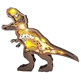Adornos de Dinosaurios de Madera, artesanía de Animales de Dinosaurio,Recortes de Dinosaurios de Madera | Adornos de Dinosaurios exquisitos portátiles para cumpleaños, Pascua, Navidad