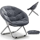 MOONPAI Silla Platillo Grande,Individual Plegable,Sillas Plegables de Sala,76 CM * 52 CM,Silla para Uso Exterior e...