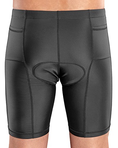 Sls3 Triathlon Shorts Men - Tri Short Mens - Men's Triathlon Shorts (Black, Medium) #TOP3