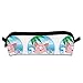 Produktbild Pen Zipper Bag,Schwein Mit Einem Aufblasbaren Kreis In Form Einer Einhorn Premium Canvas Schreibwaren-Tasche, Polyester Pencil Case Taschen Für Travel Shopping Office,20.5x7.7x7.7cm