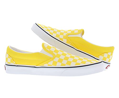 Vans Classic Slip On (Checkerboard) Cyber Yellow Men's Skate Shoes Size 11 #TOP3
