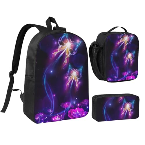 Sac à dos scolaire violet EdWal pour la rentrée des classes avec lunch box