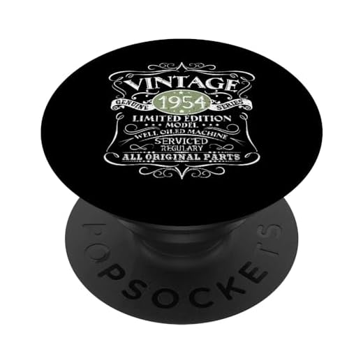 Diseño vintage de 1954 70 cumpleaños, todas las piezas originales PopSockets PopGrip Intercambiable