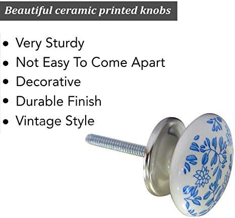 Miniatura 8 de Perilla Home Juego de 6 pomos de cerámica para armarios y cajones, pomos decorativos para el hogar, cocina, armario, puerta de cristal, aparador,