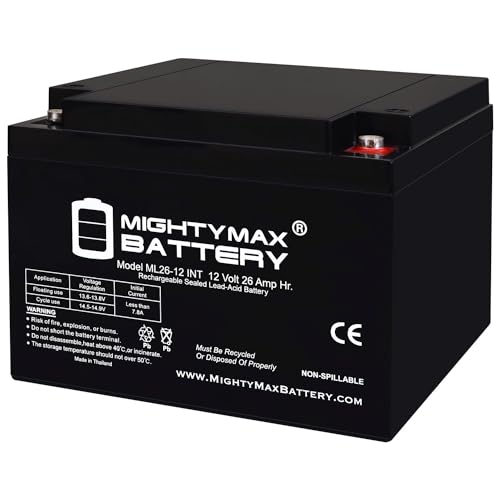 Mighty Max Battery 12V 26AH INT Replacement Battery Compatible with Amigo Deluxe Wheelchair