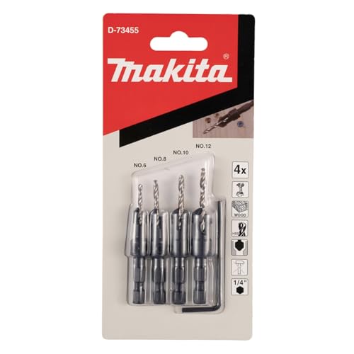 Jeu de fraise avec forets 4 pcs - MAKITA D-73455
