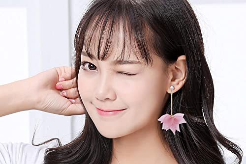 Lianiser 5 Pairs Gold Vacation Tropical Flower Acrylic Drop Dangle Elegant Summer Earrings For Women 2022 Boho Cute Earring Set Bulk Pack Aesthetic Fashion Jewelry For Women Holiday Kawaii Large Plastic Colorful Petal Fringe #TOP4