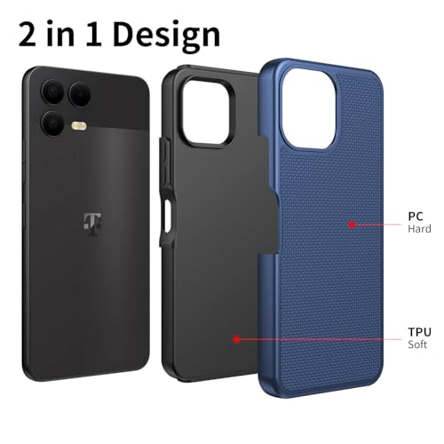 Lozeguyc for T-Mobile Revvl 8 Pro 5G Phone Case with Screen Protector Blue - image 6