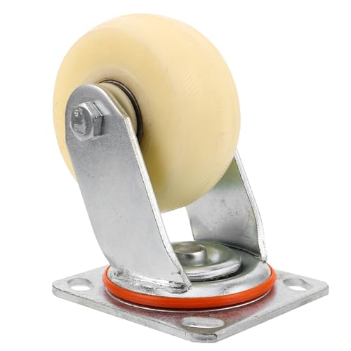 KONTONTY Ruote Girevoli Silenziose per Carrelli Industriali Nylon Resistente con Piastra Stabilità Elevata e Manovrabilità per Mobili e Apparecchiature