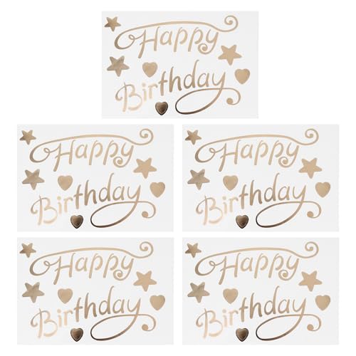 Happyyami �����o���[���X�e�b�J�[ 5���Z�b�g �a�����p�[�e�B�[�X�e�b�J�[ �E�H�[�� �� ���D�p �\���Ă͂����鑕���V�[�� �ƒ� �� �C�x���g�p