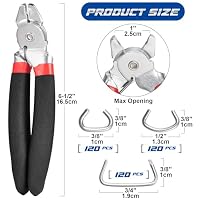 Spurtar Hog Ring Zange Abgewinkelt incl. 360 Ring Klammern Set Zaunzange – Ansicht 3