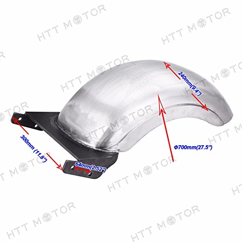 SMT-CUSTOM 9" REAR FENDER 180/200 WIDE TIRES STRUTLESS Compatible With HARLEY SOFTAIL FAT [B074WLVRL1]