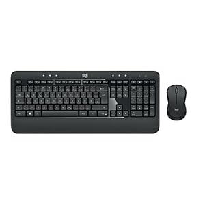 Logitech MK540 Advanced Kabellose Tastatur und Maus Combo für Windows, 2,4 GHz Unifying USB-Empfänger, Sondertasten, 3…