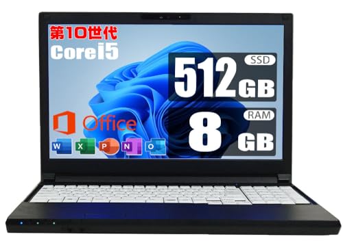 yςݕiz 10 Core i5 10310U / eL[/webJ/ 8GB / SSD 512GB / MS Office 2019 / Windows 11 / Wi-Fi/Bluetooth/DVDROM / 15.6^ HD