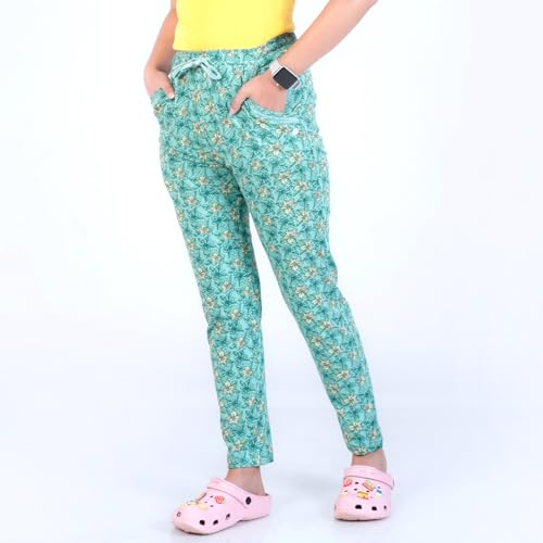 Image of Rupa womens Rupa COLORS Playsure Printed Pyjama for Women Leisurewear, Floral Print Loungewear