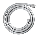 GROHE VitalioFlex Comfort TwistStop - Smooth Shower Hose 1.5 m, (Tensile Strength 50 kg, Pressure Resistance Up to 5 Bar, Heat Resistance 70°C, Universal Connection G 1/2'' x 1/2''), Chrome, 28743002 - 2