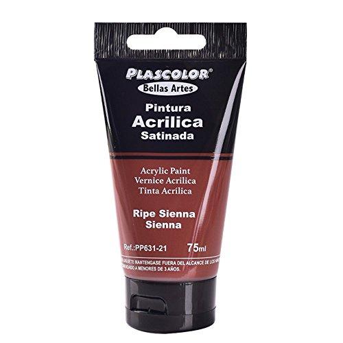 Plascolor PP631-21 - Pintura acrílica, 75 ml, color marrón siena