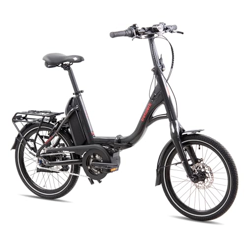 TRETWERK - 20 Zoll E-Klapprad - No Way schwarz - E-Citybike Damen Herren...