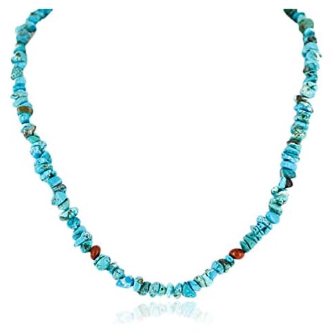 $180Tag Certified Silver Navajo Turquoise Coral Chain Native Necklace 15771-00 Made by Loma Siiva Cover