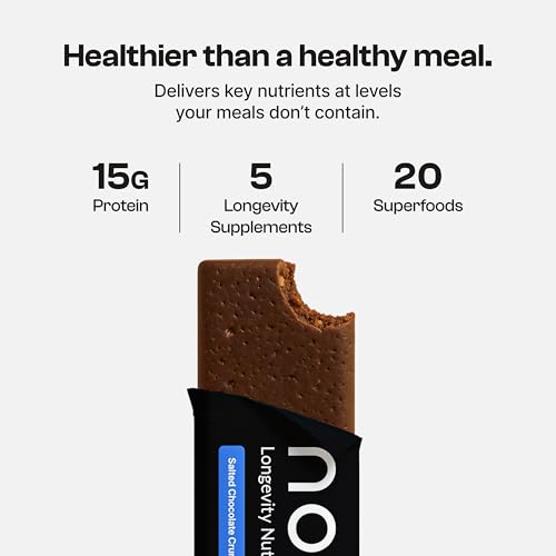 Novos Longevity Protein Bar 15g Proteína Chocolate Salado miniatura 4